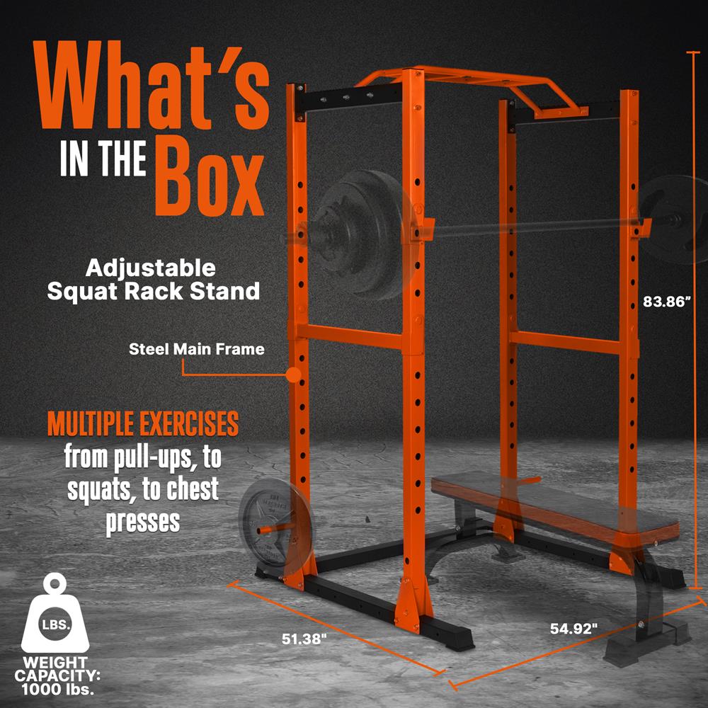 product image number 2 for SQUATZ Adjustable Squat Rack Stand
