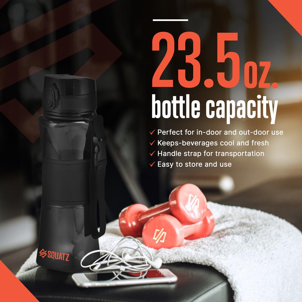 product image number 4 for SQUATZ Sports Or Shake Water Bottle With Strain