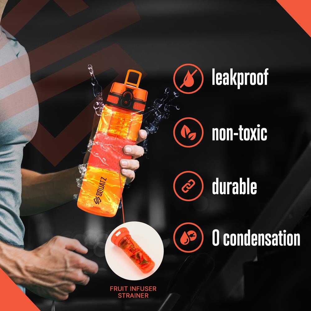 product image number 5 for SQUATZ Sports Water Bottle With Infuser