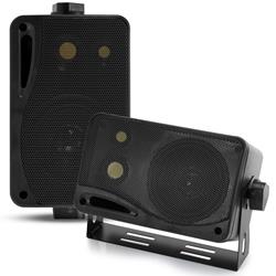 3-Way Indoor Outdoor Speakers 200W 3.5" Wall Mount Home Theater