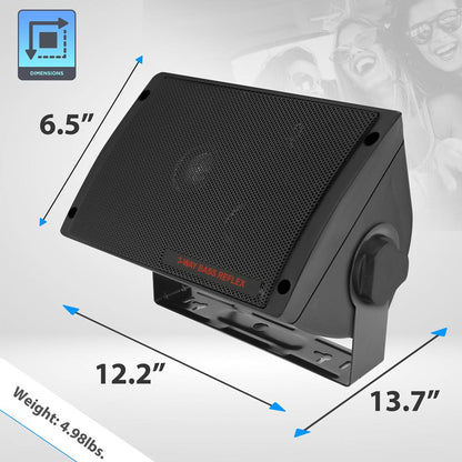 Bass Reflex 3 Way Box Speakers