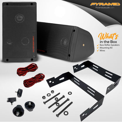 Bass Reflex 3 Way Box Speakers