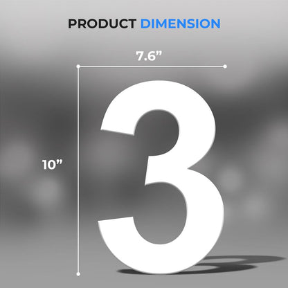 Reflective Mailbox Number Stickers 3-Set