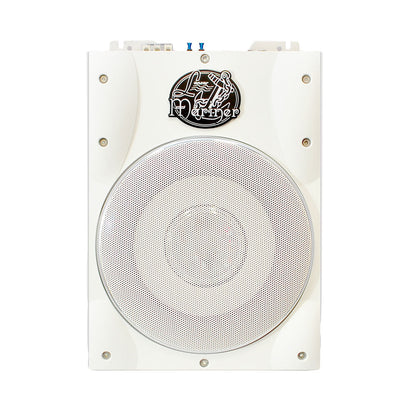 Marine Subwoofer System 1000W Slim Waterproof Amplified Speaker White