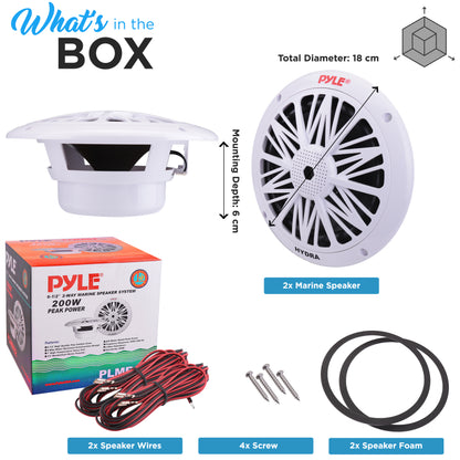 Haut-parleurs marins de 6,5 pouces 