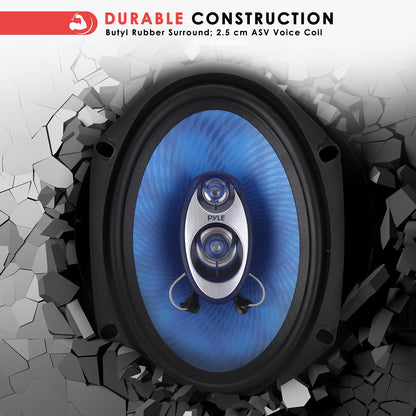 Haut-parleurs de voiture 6 x 8 pouces à composants 