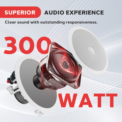 Haut-parleurs encastrés muraux / plafonniers de 8'' pour la maison 