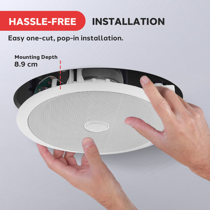 Haut-parleurs encastrés muraux / plafonniers de 8'' pour la maison 
