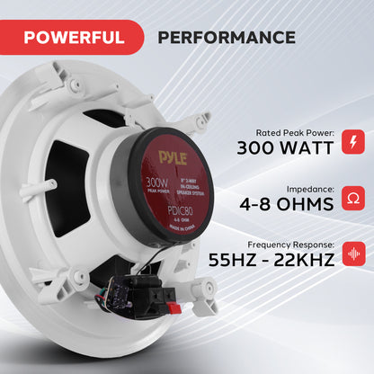 Haut-parleurs encastrés muraux / plafonniers de 8'' pour la maison 