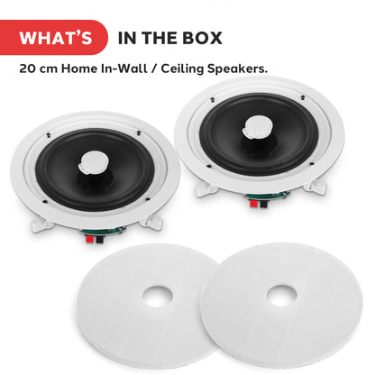 Haut-parleurs encastrés muraux / plafonniers de 8'' pour la maison 