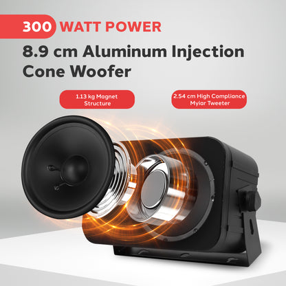 3.5'' Indoor/Outdoor Wall Mount Speakers