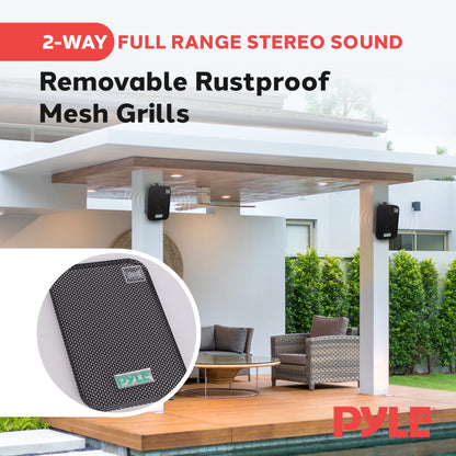 3.5'' Indoor/Outdoor Wall Mount Speakers