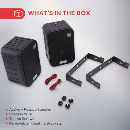 Haut-parleurs muraux 6,5'' pour intérieur/extérieur 