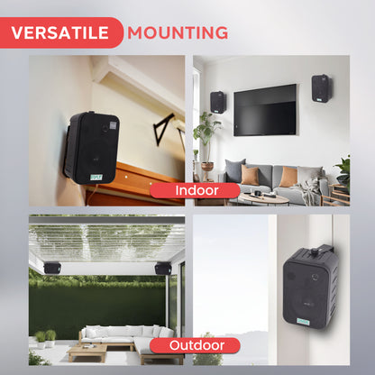 Haut-parleurs muraux 6,5'' pour intérieur/extérieur 