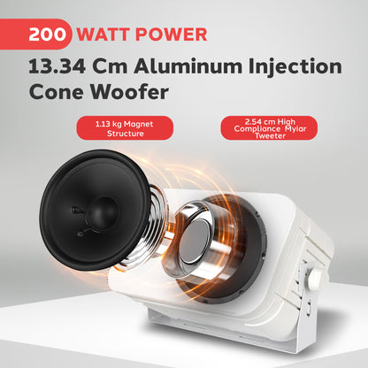 Haut-parleurs muraux intérieurs/extérieurs de 5,25" 