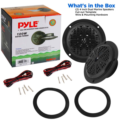 4'' Waterproof Stereo Speaker System