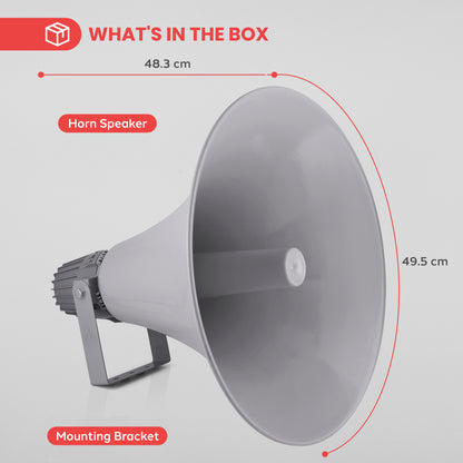 Haut-parleur à pavillon PA 19,5'' intérieur / extérieur 