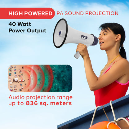 Haut-parleur mégaphone portable rechargeable 