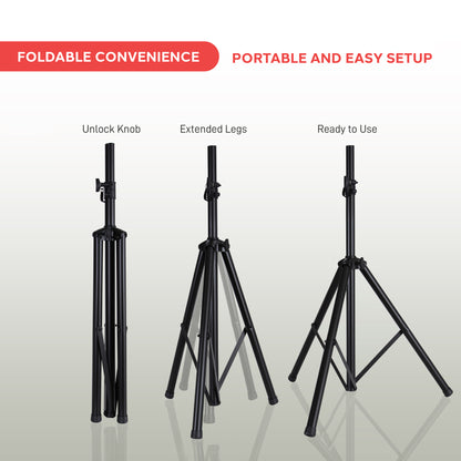 Pied d'enceinte universel trépied de 6 pieds 