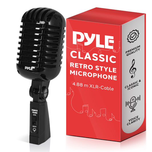 Classic Retro Vintage Microphone, Black