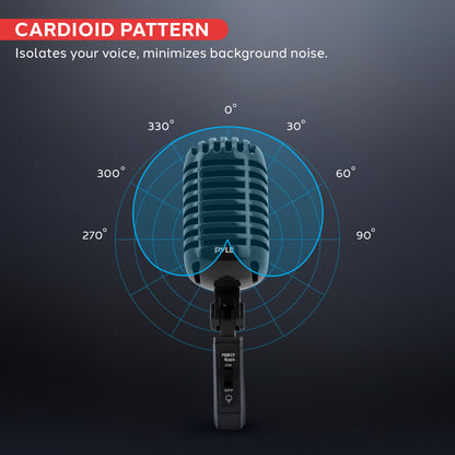Classic Retro Vintage Microphone, Black