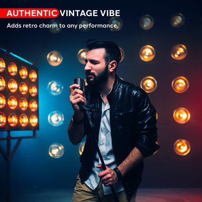 Classic Retro Vintage Microphone, Black