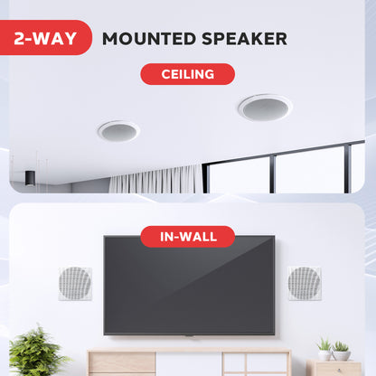6.5'' Home In-Wall / Ceiling Speakers