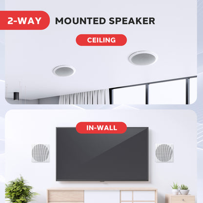 5.25'' Home In-Wall / Ceiling Speakers