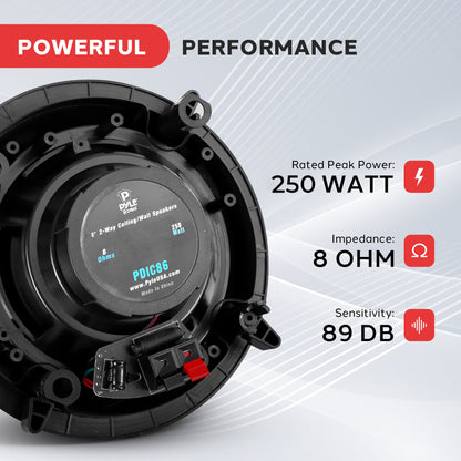 Haut-parleurs encastrés muraux / plafonniers 8,0'' pour la maison 