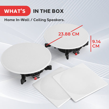Haut-parleurs encastrés muraux / plafonniers 8,0'' pour la maison 