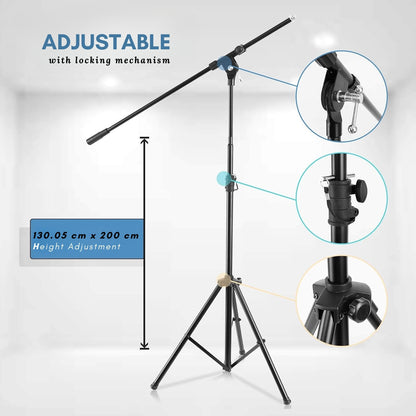 Heavy-Duty Tripod Microphone Mic Stand