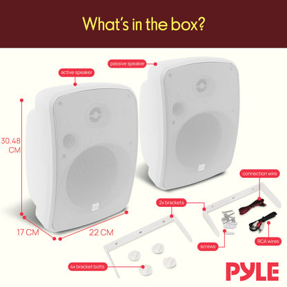 6.5'' Indoor/Outdoor Wall Mount Speakers