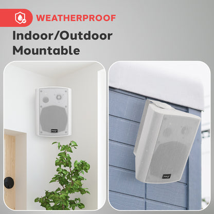 Haut-parleurs muraux 6,5'' pour intérieur/extérieur 