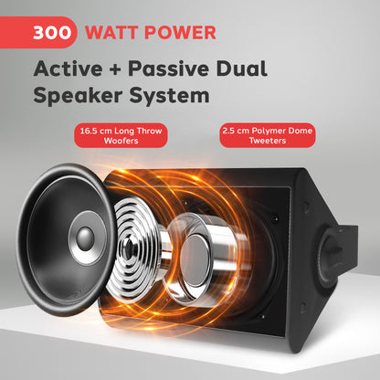 6.5'' Indoor/Outdoor Wall Mount Speakers