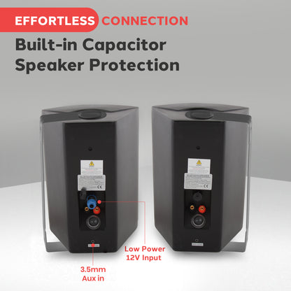 6.5'' Indoor/Outdoor Wall Mount Speakers