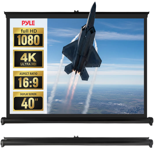 Quick Fold-Out Projector Screen, 40-inch