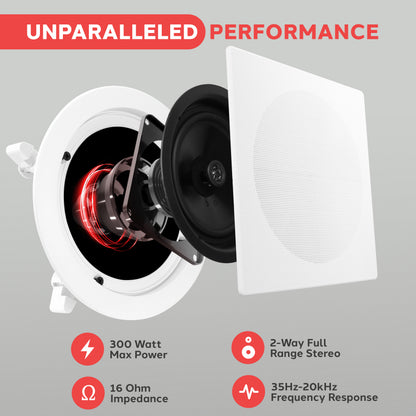 10.0'' Home In-Wall / Ceiling Speakers