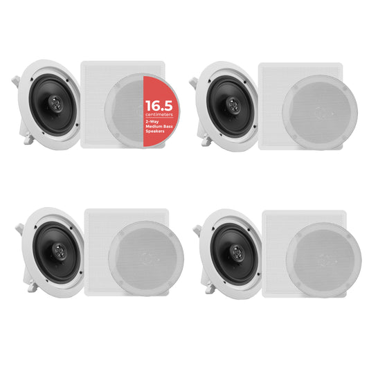 Haut-parleurs de plafond Bluetooth pour la maison de 6,5'' 