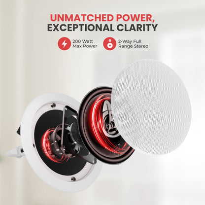 6.5'' Bluetooth Home Ceiling Speakers