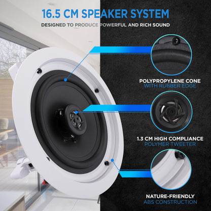 Haut-parleurs encastrés muraux / plafonniers de 6,5'' pour la maison 