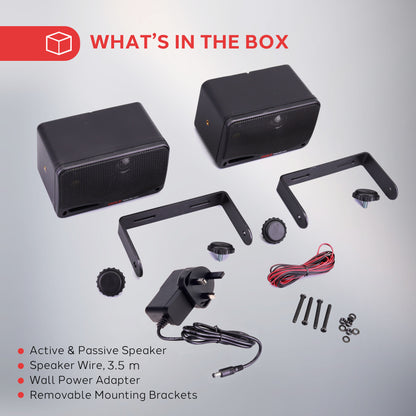 3.5'' Indoor/Outdoor Wall Mount Speakers