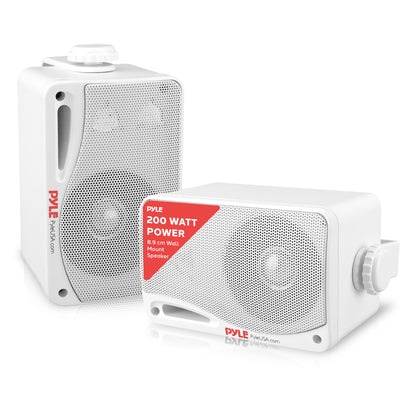 3.5'' Indoor/Outdoor Wall Mount Speakers