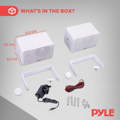 3.5'' Indoor/Outdoor Wall Mount Speakers