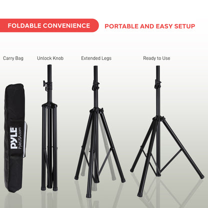 Supports d'enceintes universels doubles 