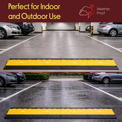 Rampe de protection pour câbles, 5 canaux. 