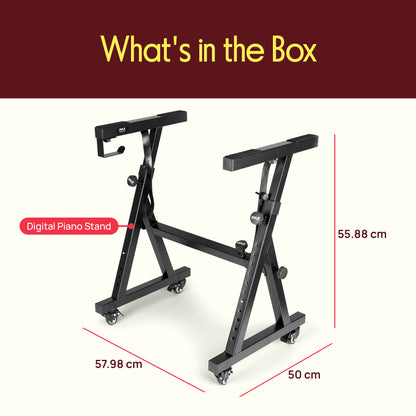 Support de clavier avec roulettes 