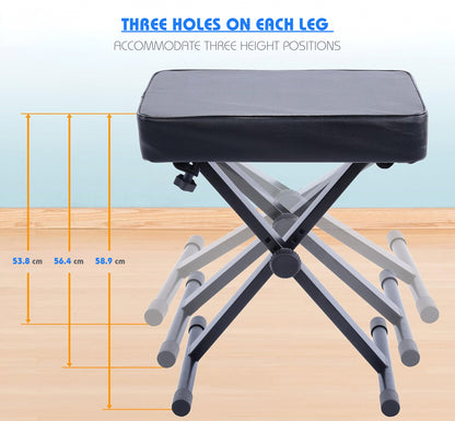 Adjustable Padded Keyboard Bench