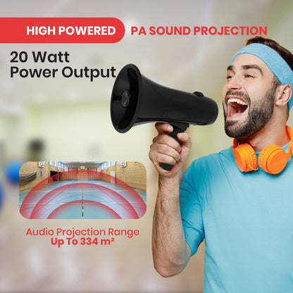 Haut-parleur portable Sirène Mégaphone Porte-voix 