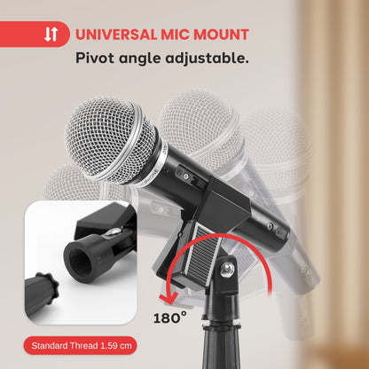 Microphone Stand with Mic Clip