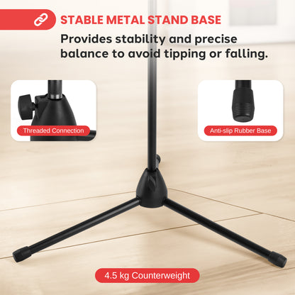 Microphone Stand with Mic Clip